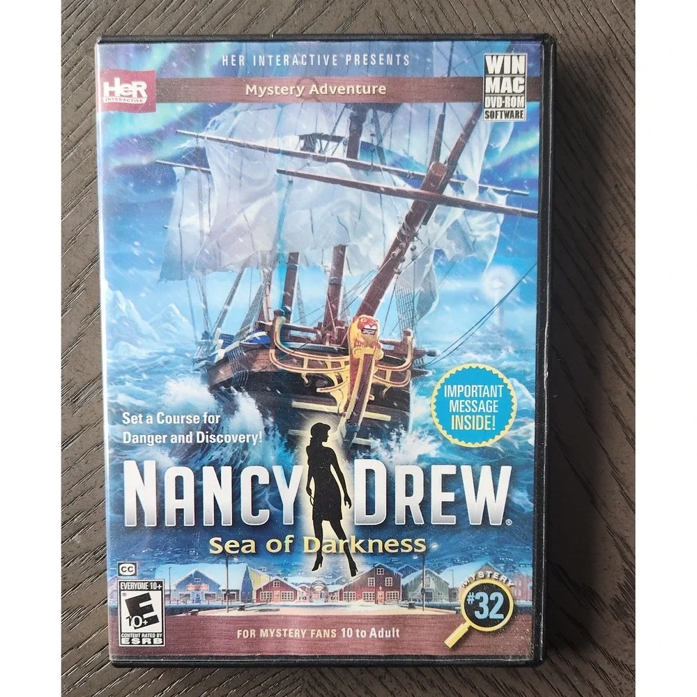 Nancy Drew Sea of Darkness Mystery #32 PC Mac DVD-ROM Game Her Interactive